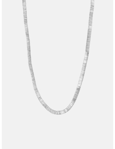 Wide Flat Silver Snake Necklace Toutes les collections ici