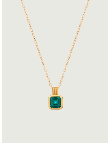 OBY Asscher Cut Emerald Charm Necklace Faites des économies