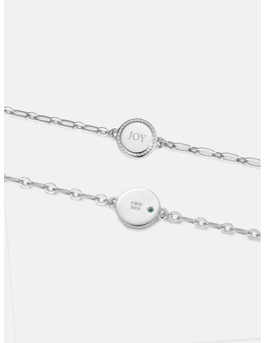 Plate Engravable Silver Paperclip Bracelet Economisez 