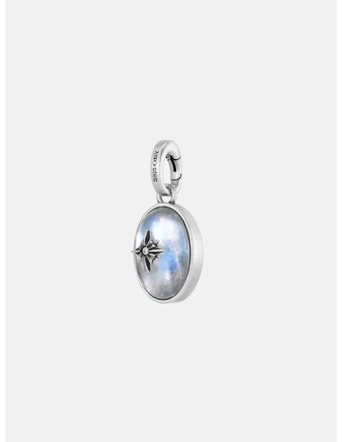 Moonstone Signature Silver Charm les muscles