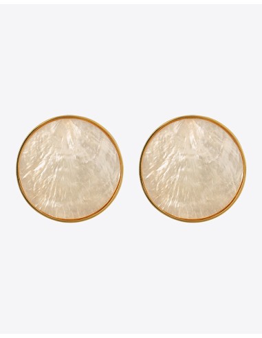 Bezel Set Shell Earring d'Europe débarque