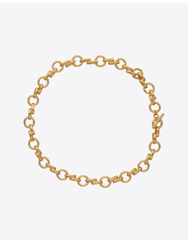 Italian Chain Link Necklace Gold pas cheres