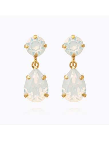 Mini Drop Earrings / White Opal du meilleur 