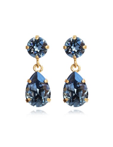 Mini Drop Earrings / Denim Blue pas chere