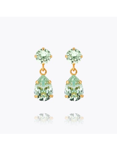 Mini Drop Earrings / Chrysolite basket pas cher