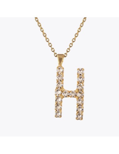 Letter Necklace H / Crystal Comparez et commandez 