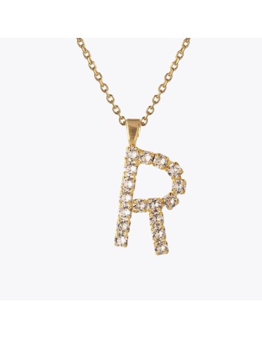 Letter Necklace R / Crystal vente chaude votre 