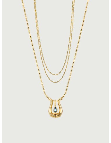 The Lyre Stacking Necklace Set basket pas cher