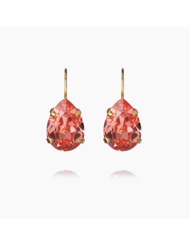 Mini Drop Clasp Earrings / Rose Peach vous aussi creer 