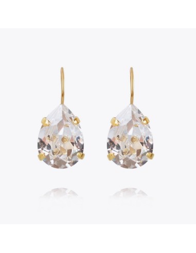 Mini Drop Clasp Earrings / Crystal pas cher chine