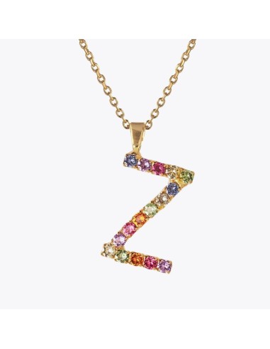 Letter Necklace Z / Rainbow Combo une grave pollution 