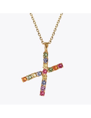 Letter Necklace X / Rainbow Combo Vous souhaitez 