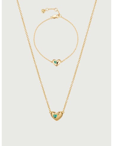 The Emerald Heart Chain Set du meilleur 