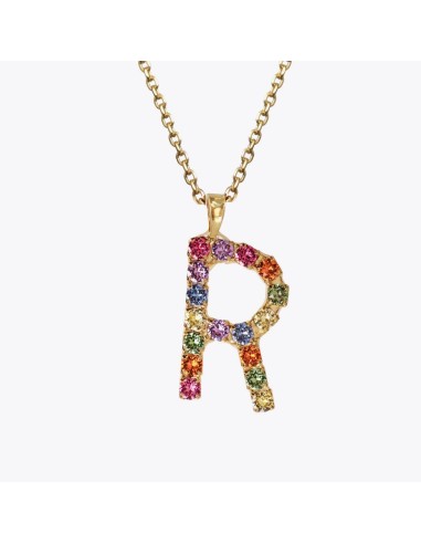 Letter Necklace R / Rainbow Combo 2024