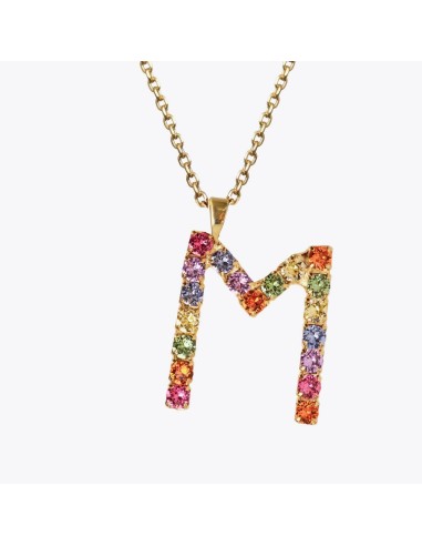 Letter Necklace M / Rainbow Combo 50% de réduction en Octobre 2024