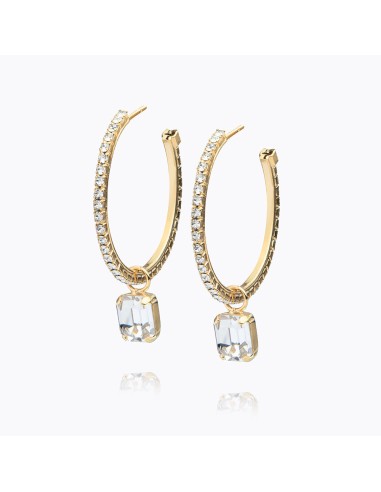 Lydia Loop Earrings / Crystal pas cher chine