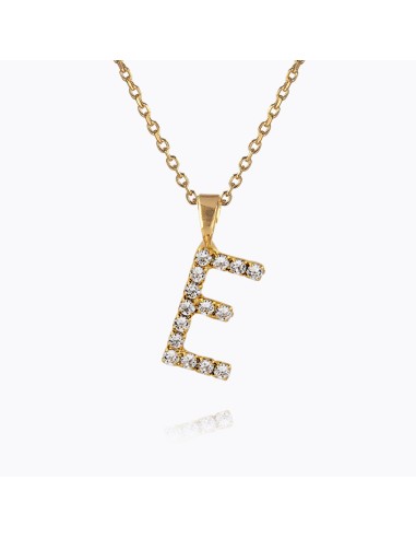 Mini Letter Necklace E / Crystal acheter en ligne