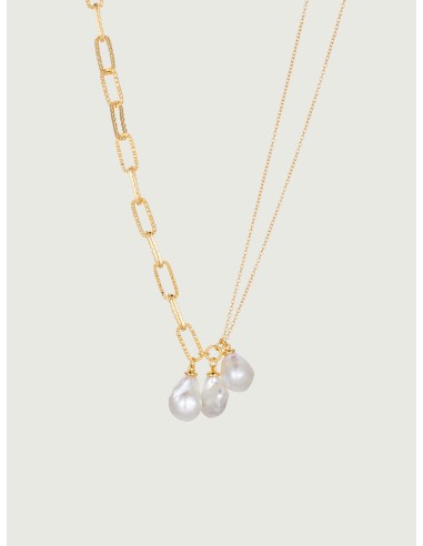 Pearl Trio Paperclick Necklace l'évolution des habitudes 