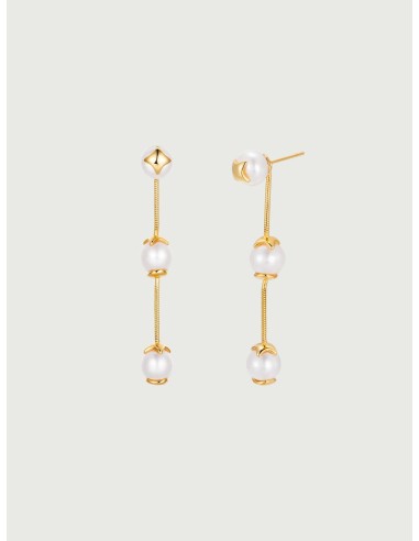 Pearl Link Drop Earrings Véritable concentré