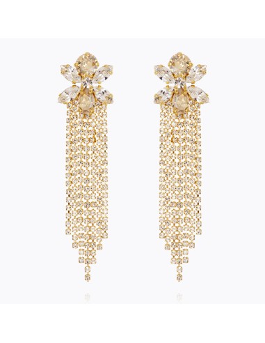 Adore You Earrings / Crystal + Golden Shadow les muscles