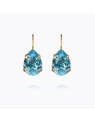 Mini Drop Clasp Earrings / Aquamarine livraison gratuite