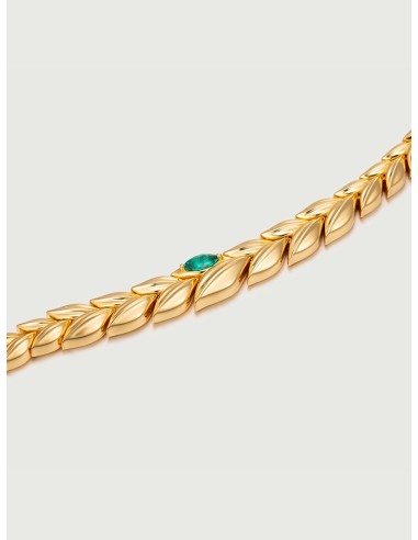 Wheat Cascade Emerald Bracelet Profitez des Offres !