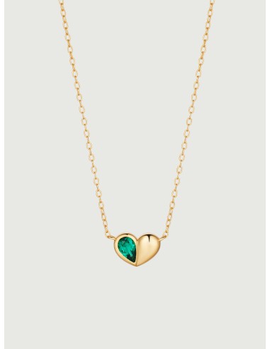 Heart Shape Emerald Necklace Le MVP de beaucoup