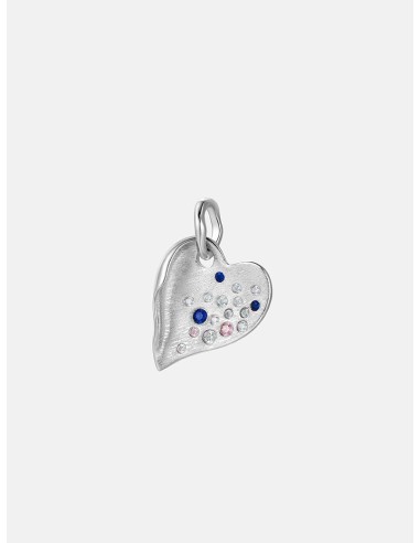 Heart Shape Gemstone Silver Pendant vous aussi creer 