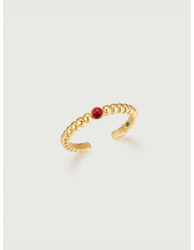 Beaded Red Coral Ring Vous souhaitez 