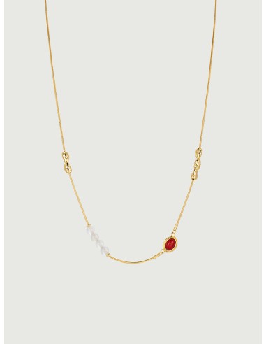 Gemstone Beaded Floating Necklace est présent 