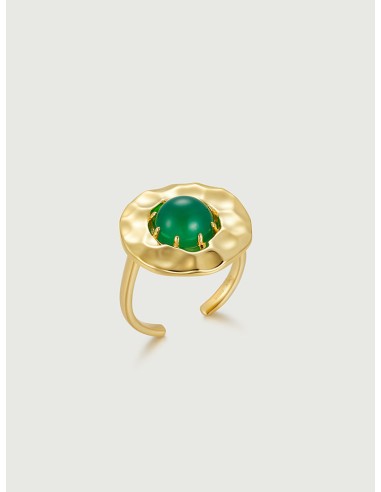 Green Onyx Coin Ring Découvrez la collection