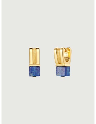 Lapis Lazuli Huggie Hoop Earrings l'achat 