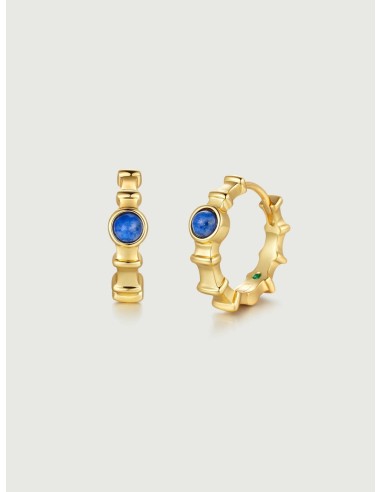 Lapis Lazuli Ridge Hoop Earrings Par le système avancé 